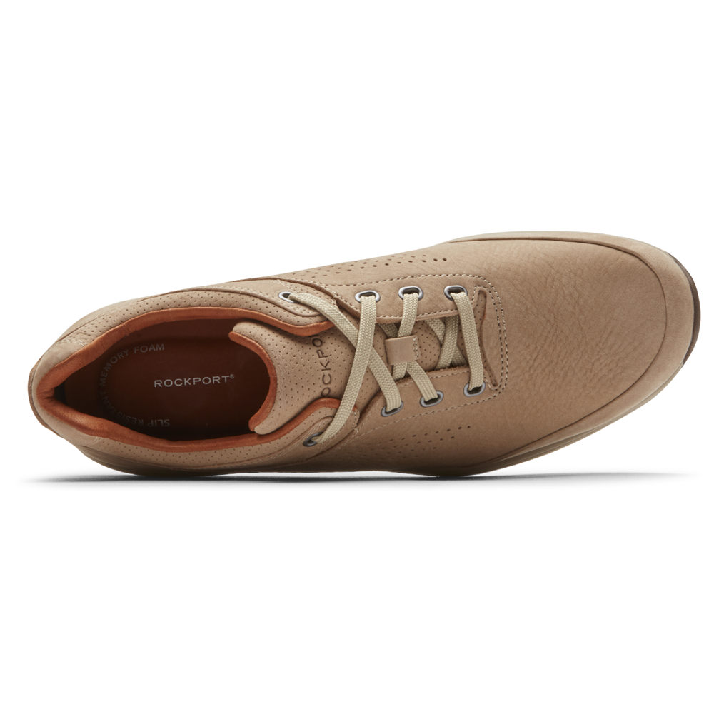 Tenis Rockport Homem Caqui - Edge Hill 2 Plain Toe - 28173OQIM